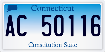 CT license plate AC50116