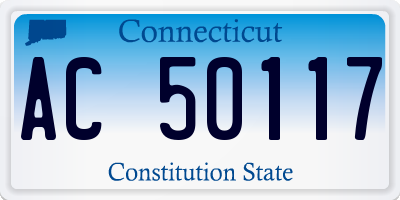 CT license plate AC50117