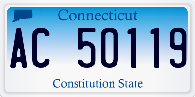 CT license plate AC50119