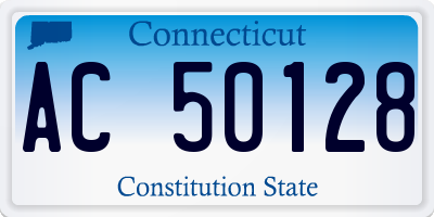 CT license plate AC50128