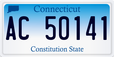 CT license plate AC50141
