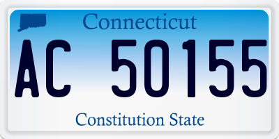 CT license plate AC50155