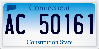 CT license plate AC50161
