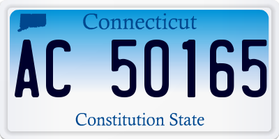 CT license plate AC50165