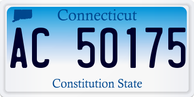 CT license plate AC50175
