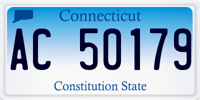 CT license plate AC50179