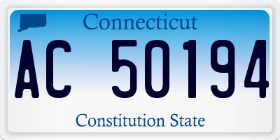 CT license plate AC50194