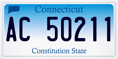 CT license plate AC50211