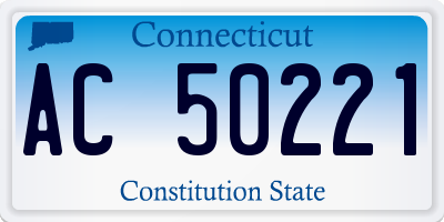 CT license plate AC50221