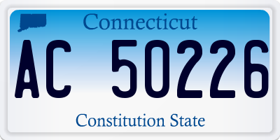 CT license plate AC50226