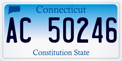 CT license plate AC50246