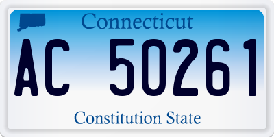 CT license plate AC50261