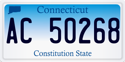 CT license plate AC50268