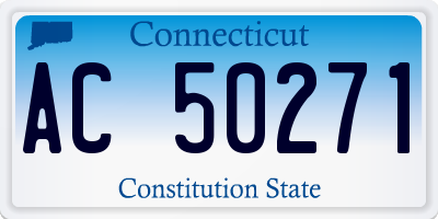 CT license plate AC50271