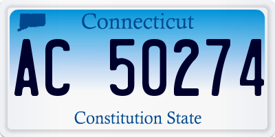 CT license plate AC50274