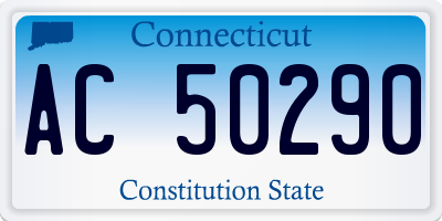 CT license plate AC50290
