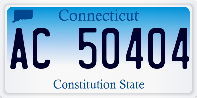 CT license plate AC50404