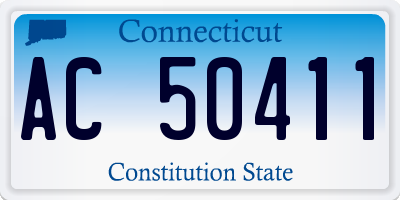 CT license plate AC50411