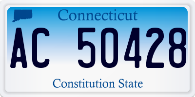 CT license plate AC50428