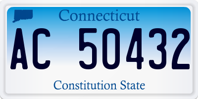 CT license plate AC50432