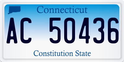 CT license plate AC50436