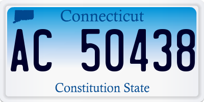 CT license plate AC50438