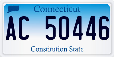 CT license plate AC50446
