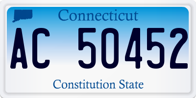 CT license plate AC50452