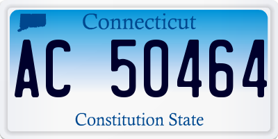 CT license plate AC50464