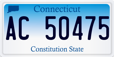 CT license plate AC50475