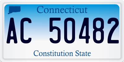 CT license plate AC50482