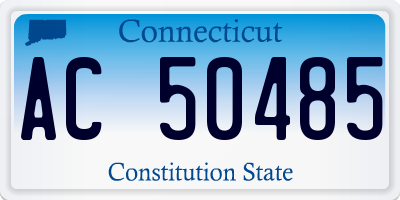 CT license plate AC50485