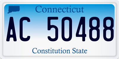CT license plate AC50488