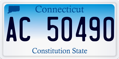 CT license plate AC50490