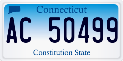 CT license plate AC50499