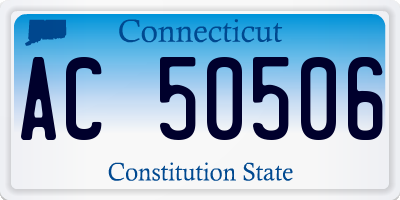 CT license plate AC50506