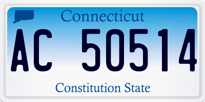CT license plate AC50514