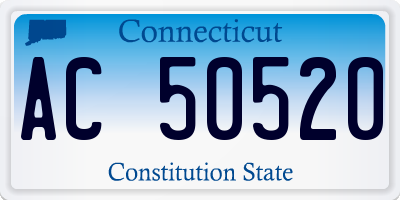 CT license plate AC50520