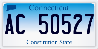 CT license plate AC50527