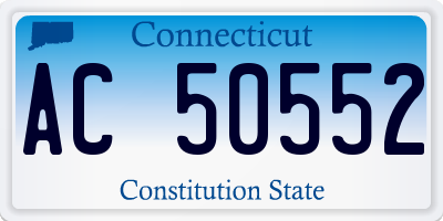 CT license plate AC50552