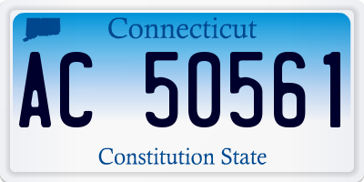 CT license plate AC50561