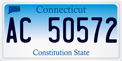 CT license plate AC50572