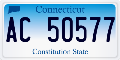 CT license plate AC50577