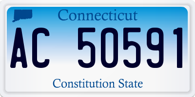 CT license plate AC50591