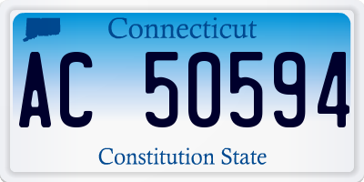 CT license plate AC50594