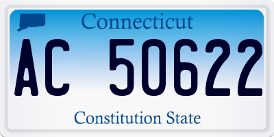 CT license plate AC50622