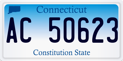 CT license plate AC50623