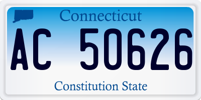 CT license plate AC50626