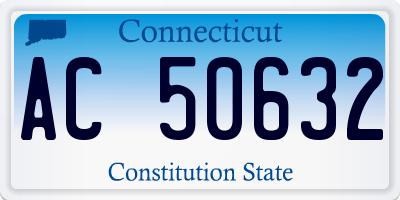 CT license plate AC50632