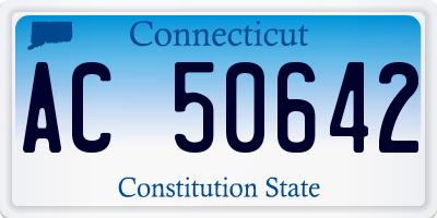 CT license plate AC50642